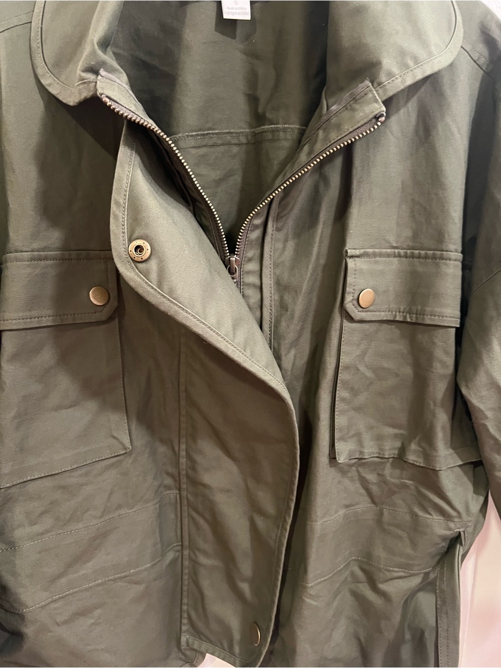 Anthropologie Women's Olive Green Utility Jacket - Picture 6 of 6
